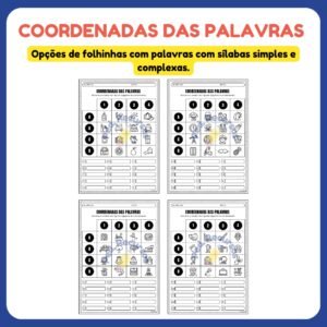 Coordenadas das palavras