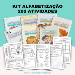 Kit Alfabetização 200 atividades