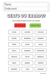 Certo ou Errado – Ortografia!