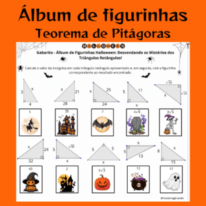 📐 Álbum de Figurinhas: Teorema de Pitágoras🔍✨