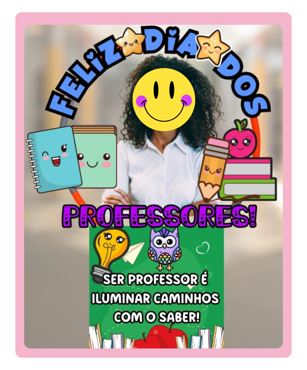 Bambolê para foto dia dos professores