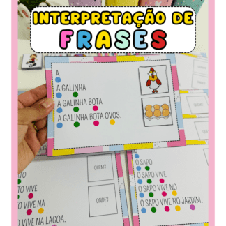 recurso interpretação de frases, jogo interpretação de frases, cards interpretação de frases, interpretação de frases,