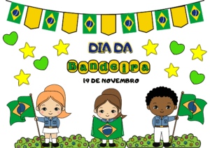 Painel dia da bandeira do Brasil