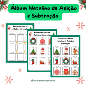 Álbum Natalino de Adição e Subtração