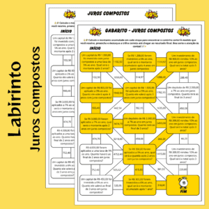 Labirinto de Juros Compostos: Transforme o Aprendizado em uma Aventura Matemática! 💰🧩