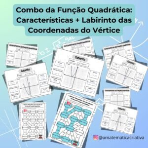 Combo da Função Quadrática: Características e Labirinto das coordenadas do vértice