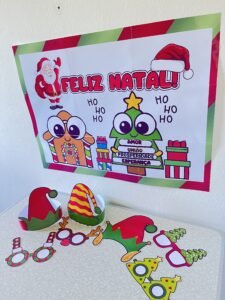 Painel Natal + Óculos e gorros