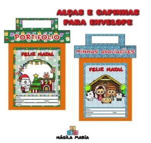 Capinhas e Alças para envelope – Tema Natal