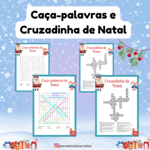 Caça-palavras e Cruzadinha de Natal