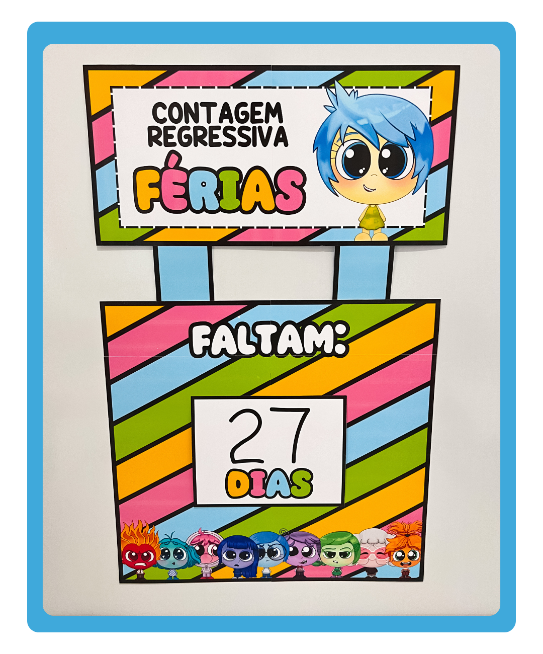 painel contagem regressiva para as férias