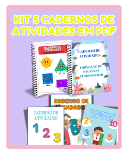 Atividades em PDF – Kit 5 Cadernos