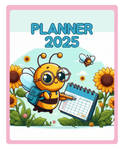 Planner 2025 para Professores – Tema Abelhinha