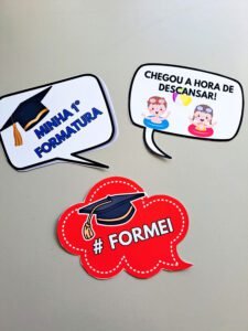 PLAQUINHA FORMATURA/FÉRIAS