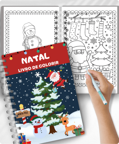 atividades para colorir natal, atividades para colorir sobre o natal, Caderno para Colorir Natal,