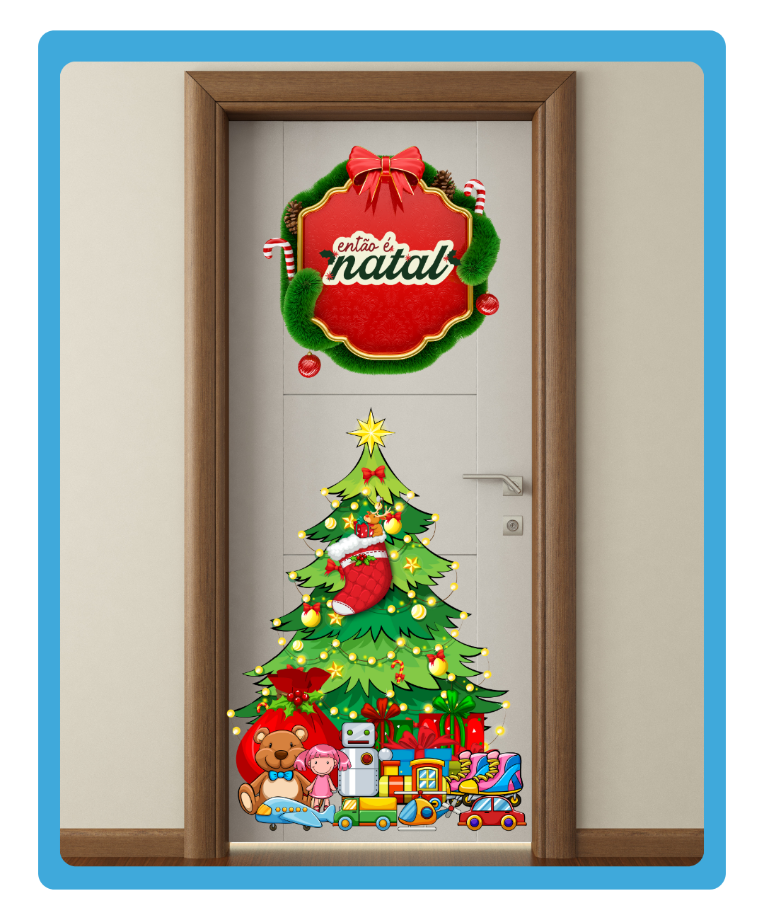 "painel de porta tema Natal" "painel de porta Natal para imprimir" "decoração de porta tema Natal" "materiais para profes"