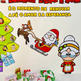 painel de natal para escola