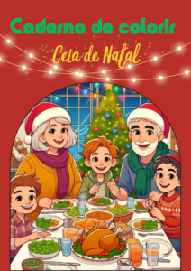 Caderno de Colorir Ceia de Natal